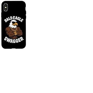 Pygargue à tête blanche Swagger Confidence Attitude Coque pour iPhone X/XS