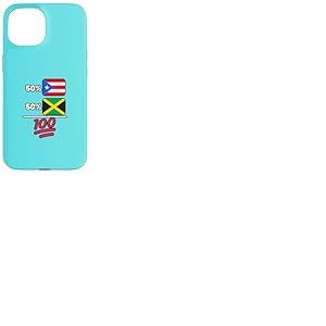 Drapeau jama&iuml;cain Plus Porto-ricain Patrimoine Cadeau Coque pour iPhone 15