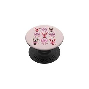 Écrevisse écrevisse, Fille, Coquette, nœud Rose, Maman PopSockets PopGrip Adhésif