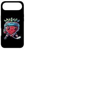 Fraise Joueur De Hockey sur Glace Souriante Coque pour iPhone Air