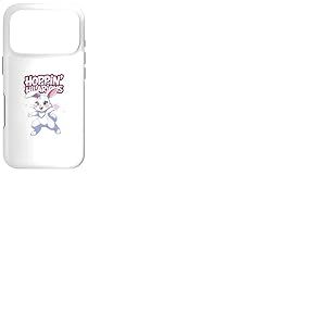 Hoppin Hilarant Lapin Mignon Dessin Animé Conception Lapin Coque pour iPhone 17 Pro