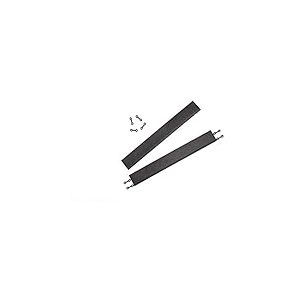 Andiamo Bordure à Plastique pour carrelage Longueur : 38 cm, Set : Constitué de 2 Bords Lattes Noir