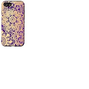 Art Mandala Violet Motif Floral &eacute;l&eacute;gant et Chic Coque pour iPhone SE (2020) / 7/8