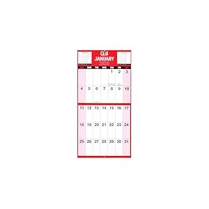 G4GADGET Calendrier mural 2026 avec impression g&eacute;ante mensuelle &ndash; Planificateur &agrave; grands chiffres facile &agrave; lire avec jours f&eacute;ri&eacute;s britanniques | Organiseur &agrave; spirale &agrave; suspendre pour la maison, le