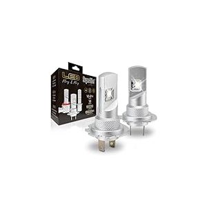 Superlite Kit de Conversion halogène à LED H7 Plug & Play Gold Series 6500K / 5000 Lumens / 12-24V / 18W pour Voiture, Moto et Camion, 2 PCS
