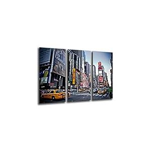 Tableau Moderne Photographique, Impression sur bois, New York, New York City, Gratte-ciel, 97 x 62 cm, ref. 26026