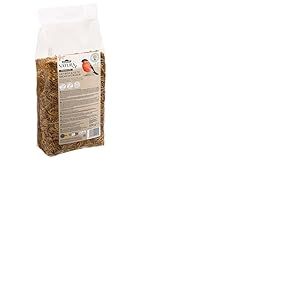 Dehner Natura Premium Nourriture pour Oiseaux Sauvages, friandises pour Oiseaux Sauvages, vers de Farine séchés, Nourriture Toute l'année, Riche en protéines, Nourriture pour Oiseaux Sauvages, 500 g
