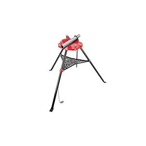 VEVOR Support de Tuyau 3,2-152 mm étau à chaîne trépied Pieds en Acier Pliables Supports de tuyaux avec Plateau à Outils poignée de Transport Installation Facile pour matériaux tuyaux cintrage Tubes
