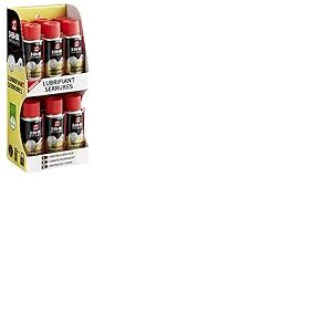3-En-UN Technique Lubrifiant Serrures Aérosol Lubrifie proprement Pénètre et débloque Idéale en cas de gel, Formule ultra fluide, 100 ML, Carton de 12, Or, 33463/10