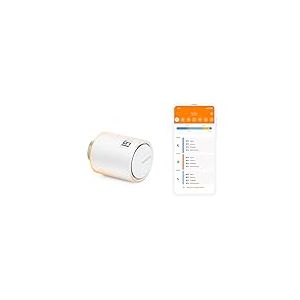 Netatmo Tête Thermostatique Connectée et Intelligente - Contrôle à Distance - Économie d'énergie - Accessoire pour Le Thermostat Intelligent et pour Le Pack pour Chauffage collectif, NAV -AMZ