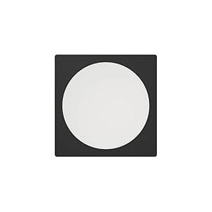 Eglo Spot LED encastrable Fueva 6, lampe de plafond à encastrer, luminaire encastré en plastique noir et blanc, éclairage blanc chaud - blanc froid, 21,6 x 21,6 cm