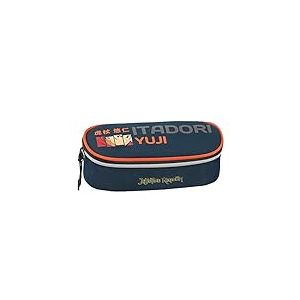 Comix Anime, Jujutsu Kaisen – Trousse d'école Ovale organisée, avec séparateurs internes et Passants élastiques Porte-Papeterie – Trousse à Crayons pour Enfant idéale pour Les Moyennes et Les