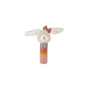 Fehn Hochet bébé fehnNatur Jouet Lapin - Jouet de motricité avec hochet pour attraper, câliner - Doudou hochet avec coton bio - Jouet pour bébés et jeunes enfants à partir de 0+ mois