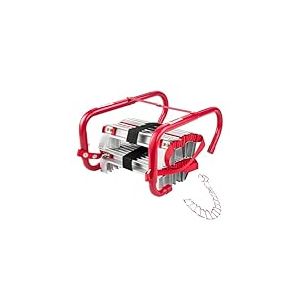 VEVOR Échelle de Corde 4 m, Échelle de Secours Incendie Rétractable 2 Étages Légère Alliage Aluminium, Capacité de Charge 453,6 kg, avec Sangle de Sécurité Polyester Robuste, Marches Antidérapantes