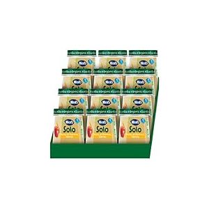 Hero Baby Solo - Pot de Poires et de Pommes BIO, 100% Natureles, Sans Gluten et Sans Lactose, pour Bébés Dès 4 Mois - Pack de 12 x 120 g