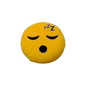 Emoticonworld Coussin Smiley Qui dort 32 cm