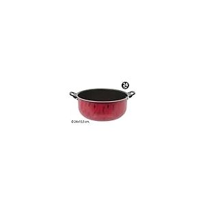 Privilege – cecerola avec 2 anses 1 mm Rosso pentolino, Ø 24 cm