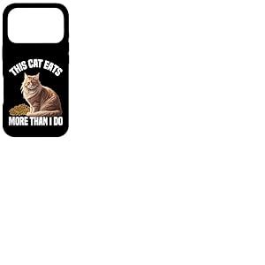 Chat Maine Coon : ce Chat Mange Plus Que Moi Coque pour iPhone 17 Pro