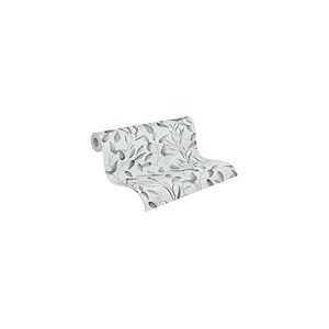 A.S. Création PintWalls II papier peint intissé à motif de rinceaux 0,53 x 10,05 m - vert, blanc, gris - papier peint à motif de feuilles Made in Germany - 397452