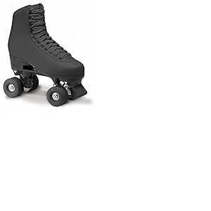 Roces RC1 Classic Roller Patins à Roulettes, Pour Femmes et Homme, Quad Skates Adulte, Noir, 40