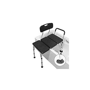 Pepe Mobility - Banc Baignoire Adulte avec Accoudoir Rembourré, Siège Réglable Hauteur, Transfert Antidérapant, Personnes Âgées