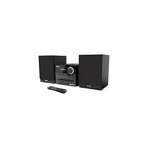 Sharp XL-B512(BK) Micro cha&icirc;ne Sound System st&eacute;r&eacute;o avec Radio FM, Bluetooth v5.0, CD-MP3, Lecture USB, Haut-parleurs en Bois et 45 W Noir