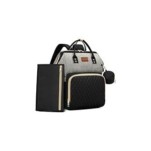 ROSEGIN Sac &agrave; dos &agrave; langer avec matelas &agrave; langer, &eacute;tui &agrave; t&eacute;tine, sac pour b&eacute;b&eacute; gar&ccedil;on fille tout-petit &ndash; Grand sac &agrave; langer de voyage matelass&eacute; &eacute;l&eacute;gant et imperm&eacute;able pour maman &ndash; F&ecirc;te pr&eacute;natale