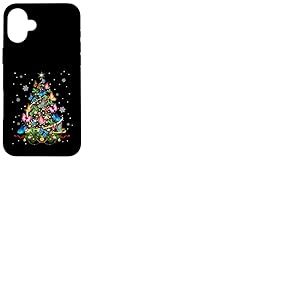 Papillon Sapin de No&euml;l Lumi&egrave;res Fille Pyjama Papillon Coque pour iPhone 16 Plus