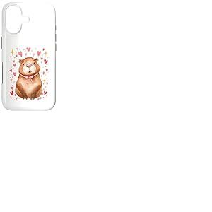 Adorable Capybara Croquette Rose n&oelig;ud &eacute;toiles Enfants Filles Filles Filles Coque pour iPhone 17