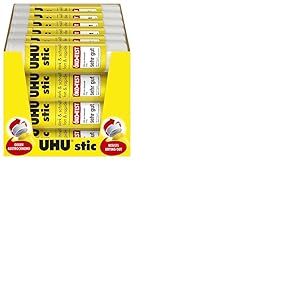 UHU Stick de colle 8,2g Blanc Lot de 24