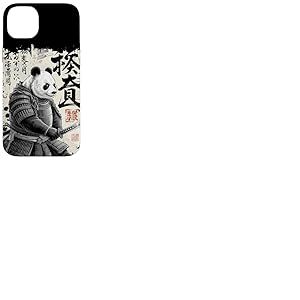Panda Samouraï Art Calligraphie Japonaise 武士パンダ Culture Coque pour iPhone 14 Plus