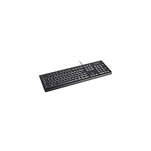 Kensington KB100 Clavier Filaire EQ, QWERTY, Compatible avec Windows et MacOs, Design étroit Anti-déversement, boîtier et Touches à 60% fabriqué à partir de matériel recyclé Post-consommateur