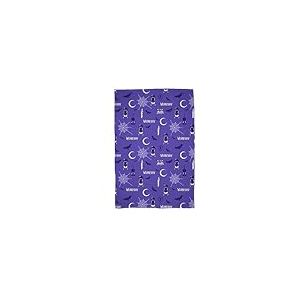 Mercredi Couverture polaire sous licence officielle | Couvre-lit super doux et chaud | Parfait pour les chambres d'adolescents, le camping et les soirées pyjama | Taille 100 x 150 cm | Violet