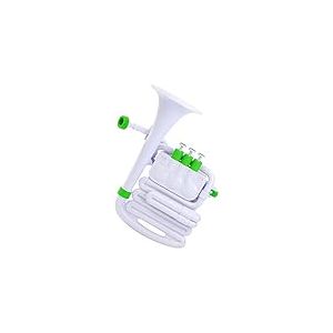 Nuvo jHorn en blanc avec bordure verte, taille unique