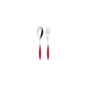 Guzzini -Couverts à servir 'FEELING'Rouge transparent
