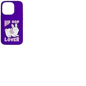 Lapin Hip-hop Amoureux Kawaii Mignon dr&ocirc;le Coque pour iPhone 14 Pro