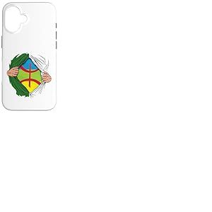 Berbère Algérie Drapeau Amazigh Algérien Cadeau Kabyle Coque pour iPhone 16