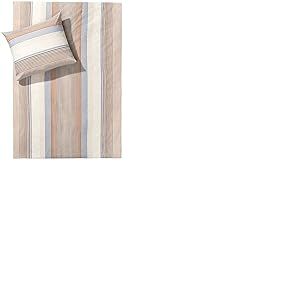 Dyckhoff 3088271200 Kira Parure de lit en Tissu éponge Doux avec Housse de Couette 155 x 200 cm et taie d'oreiller 80 x 80 cm Beige
