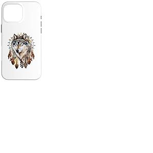 Attrape-r&ecirc;ves Indien boh&egrave;me Tribal Loup Coque pour iPhone 16 Pro Max