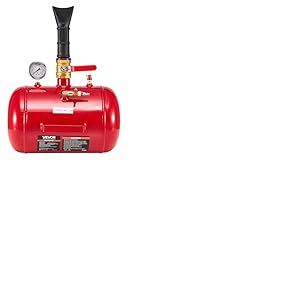 VEVOR Canon &agrave; Air 18,9 L, Booster de Pneu avec Pression de Service 0,6-0,8 MPa, Gonfleur Pneumatique de Pneu pour Pick-up, Camion, VTT, Jeep, Fourgonnette, Tracteur Tondeuse, Camping-Car, Rouge