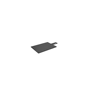 Woll Cut & Serve Planche à découper avec poignée de transport, 44 x 23 cm, hauteur 7 mm, en papier composite certifié FSC, sans BPA et COV, résistante à la chaleur jusqu'à 175 °C, passe au