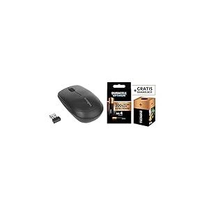 Kensington K72452WW Souris sans Fil Noir + Duracell - Nouveau Piles alcalines AA Optimum, 1.5 V LR6 MX1500, Paquet de 4