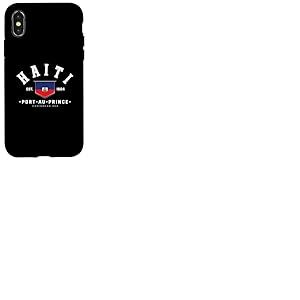 Cadeau ami ha&iuml;ti Drapeau ha&iuml;ti Port-au-Prince ha&iuml;ti Cadeau Coque pour iPhone X/XS