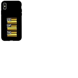 University Varsity-Gold Color Murica-X3 Varsity-Gold Coque pour iPhone X/XS
