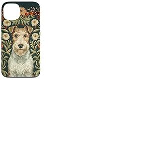 Fox Terrier en Fil de Fer &agrave; la William Morris Coque pour iPhone 13