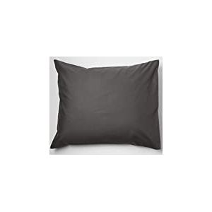 Papillon Housses de Coussin Gris satiné, Coton, 60 x 70 cm