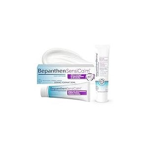 Bepanthen Sensicalm Crème Eczéma & Anti Démangeaisons - Soulagement Rapide 30 min - Eczéma Atopique - Sans Parfum ni Cortisone - Grand Format 50g + BepanthenDerma SensiControl Baume Relipidant 10ml