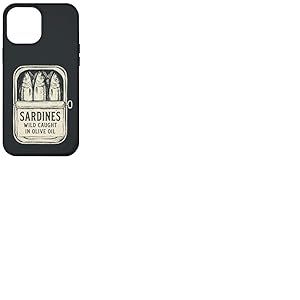 Sardines Sauvages p&ecirc;ch&eacute;es &agrave; l'huile d'olive Funny Retro Vintage Coque pour iPhone 12 Pro Max