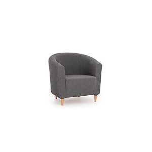 MAXIFUNDAS Housse Multiélastique Fauteuil Belfast Couleur Anthracite - Housse 1 Place Fauteuil Type Cabriolet - Housse Fauteuil Extensible avec 3 éponges pour Un Ajustement Plus précis - Housse pour