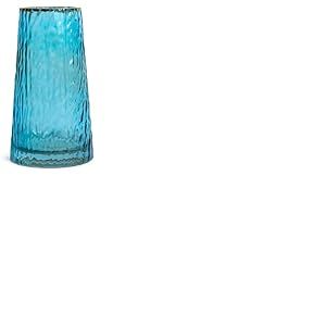 Vase cylindrique en Verre pour Fleurs, 20,3 cm de Haut, Turquoise, décoration de Maison et de Bureau